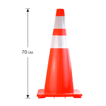 กรวยยางจราจร Rubber cone pvc